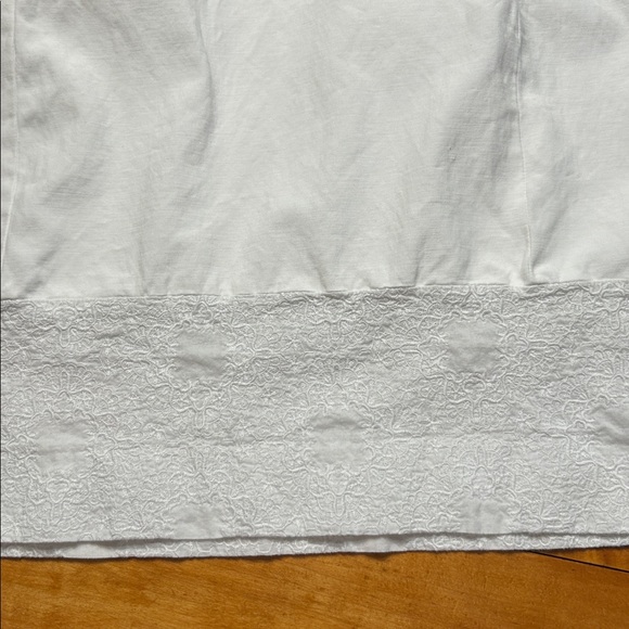 Etcetera White Sleeveless Textured Neckline & Hem Sheath Dress Summer Classy - Picture 4 of 11